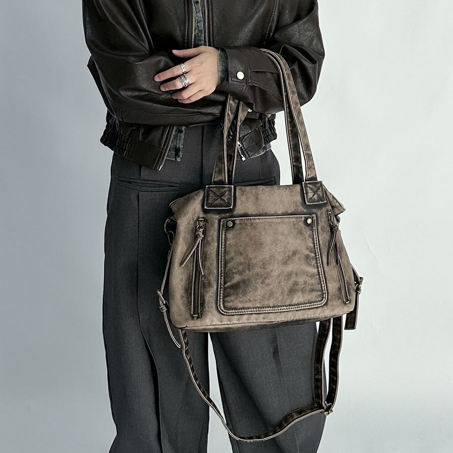 حقيبة كتف نسائية أنيقة بتصميم ريترو