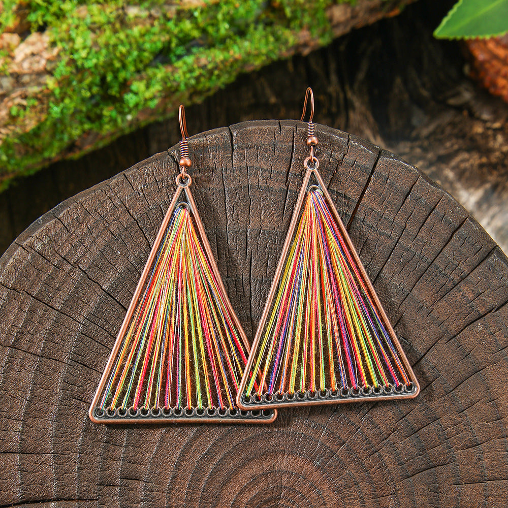 Vintage Bohemian Style Hand-woven Tassel Earrings