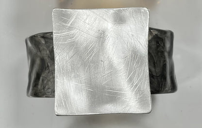 Original Geometric Brushed Square Metal Advanced Simple Elegant Bracelet