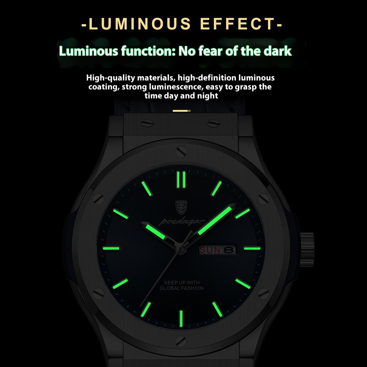 Men's Waterproof Luminous Quartz Watch