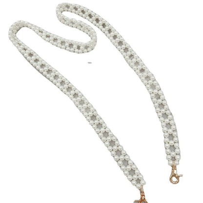 Hand-woven AB Colorful French Pearl Chain