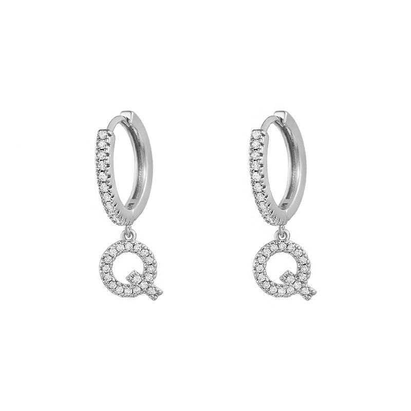 Women's Korean Style Small Earrings Half Circle