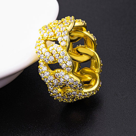 Fashion Ladies Zircon Diamond Shiny Closure