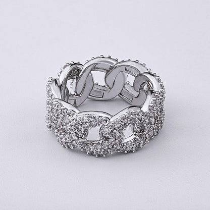 Fashion Ladies Zircon Diamond Shiny Closure