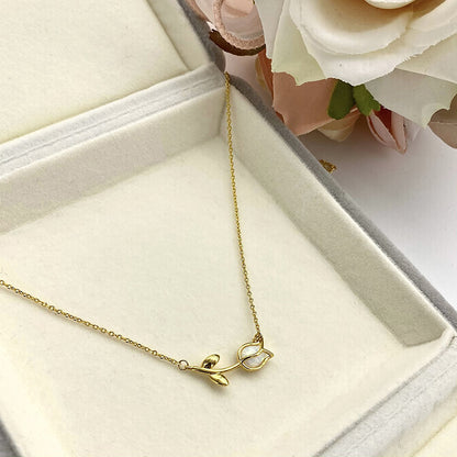 Ohrstecker aus Sterlingsilber mit Tulpenmotiv für Damen