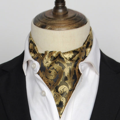 British Vintage Suit Silk Scarf Shirt
