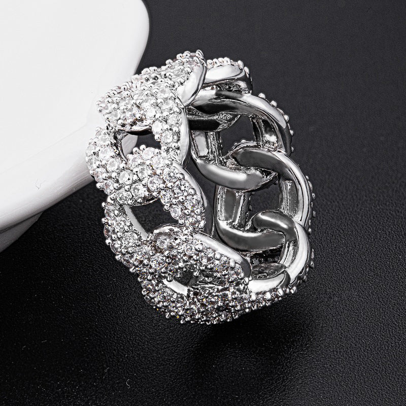 Fashion Ladies Zircon Diamond Shiny Closure