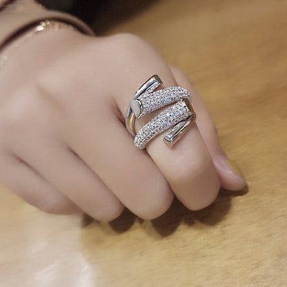 Niche Design Index Finger All-match Women's Matching Ring