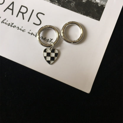 Light Luxury Checkerboard Hole Shoes Accessories Buckle