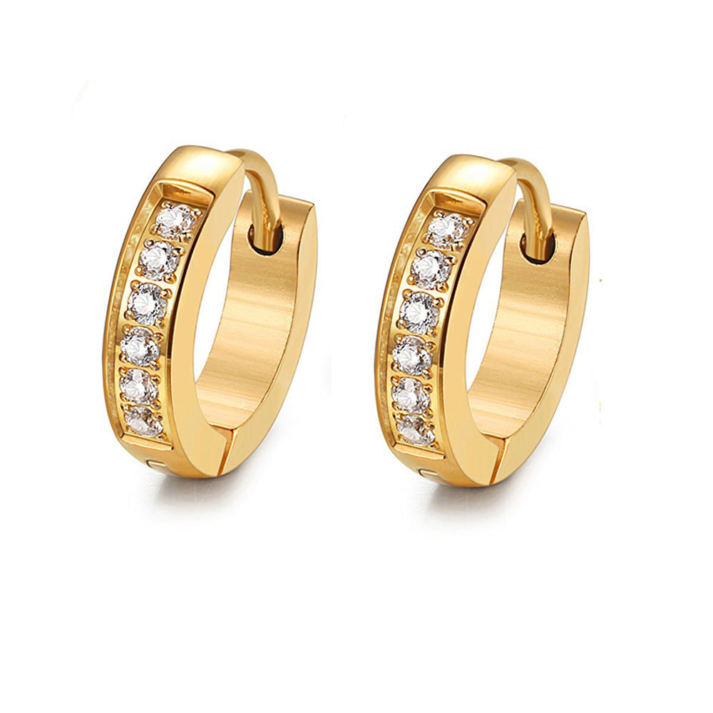 أقراط هاوشي العصرية المصنوعة من الفولاذ التيتانيوم للنساء