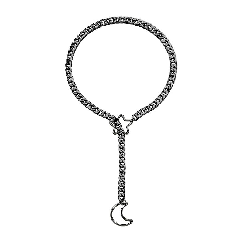 Gold Moon And XINGX Necklace Adjustable Necklace