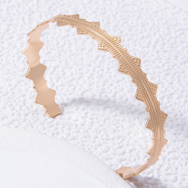 Bow Letter Personality Geometric Irregular Bracelet