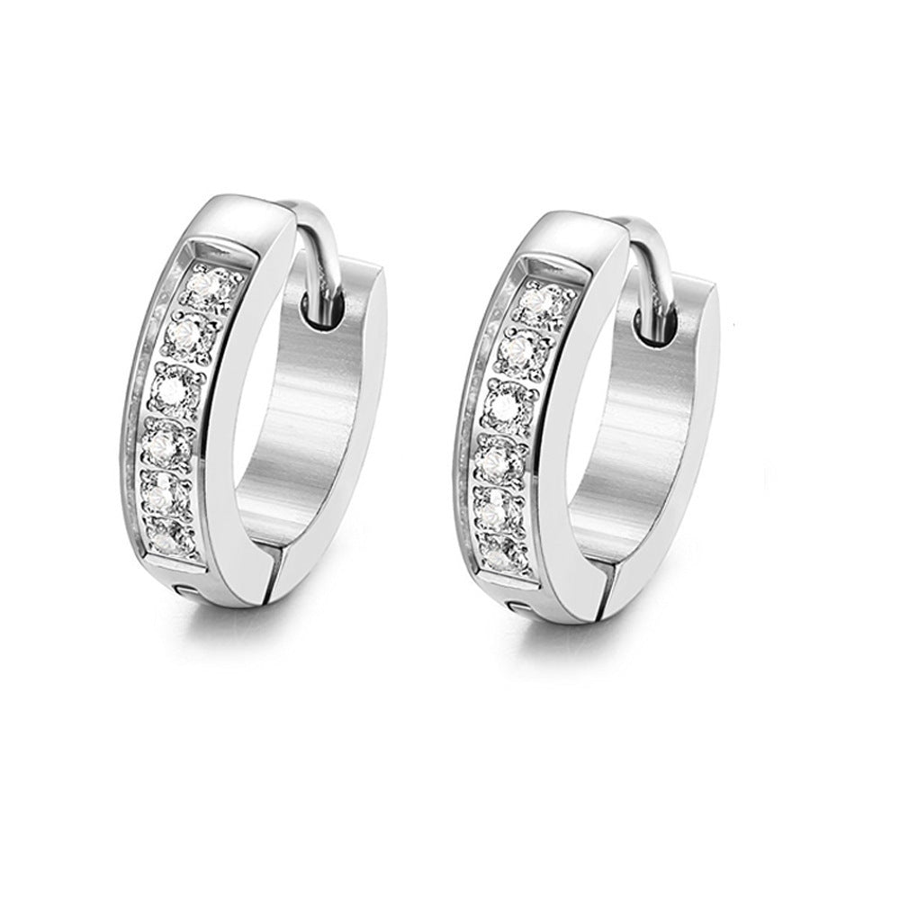 أقراط هاوشي العصرية المصنوعة من الفولاذ التيتانيوم للنساء