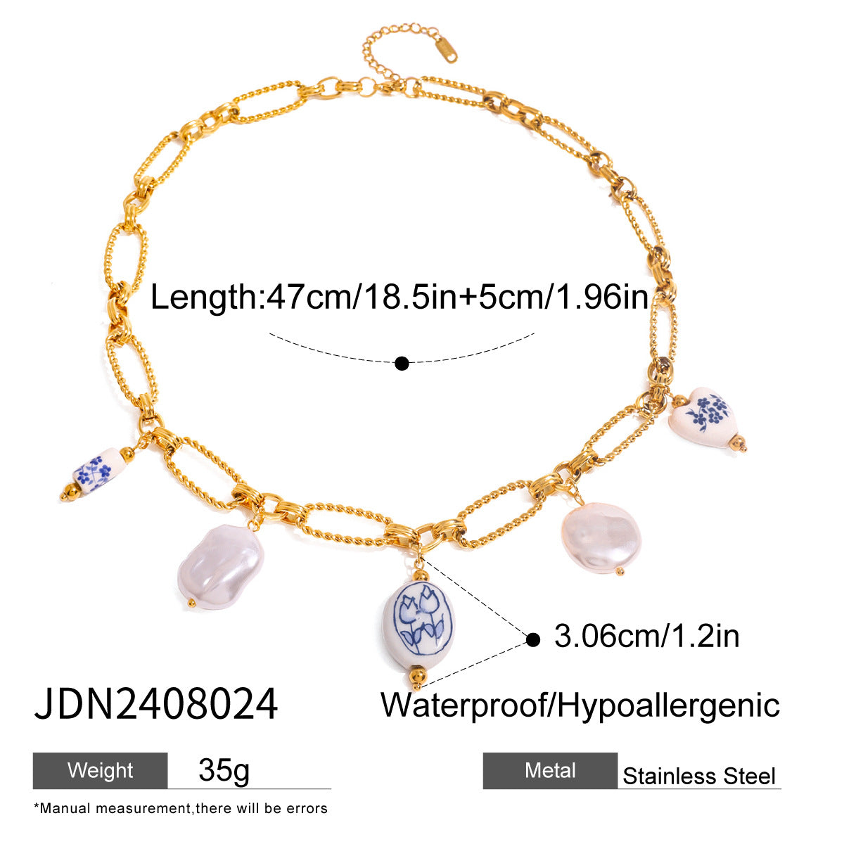 Cerulean Freshwater Pearl Necklace