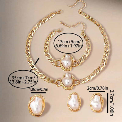 Trendy Hot Sale Shaped Pearl Suit Vintage Necklace