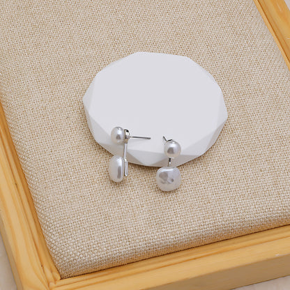 Simple French Irregular Ear Studs Korean Girl