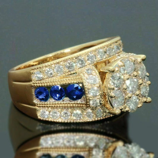 High Luxury Banquet Shiny Ring Fashion Popular Dress Matching Ring