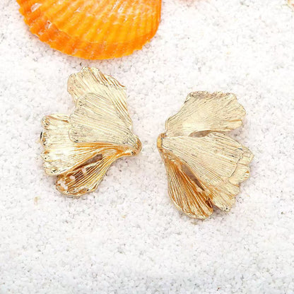 Fashion Personality New Metal Flower Earrings For Women