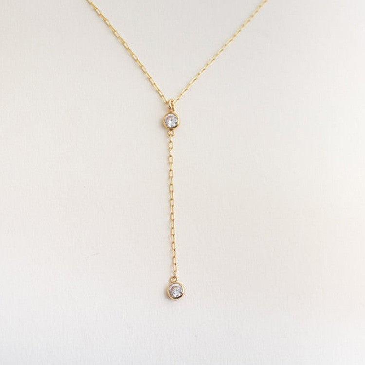 Fashion Simple Rhinestone Ball Pendant Necklace For Women