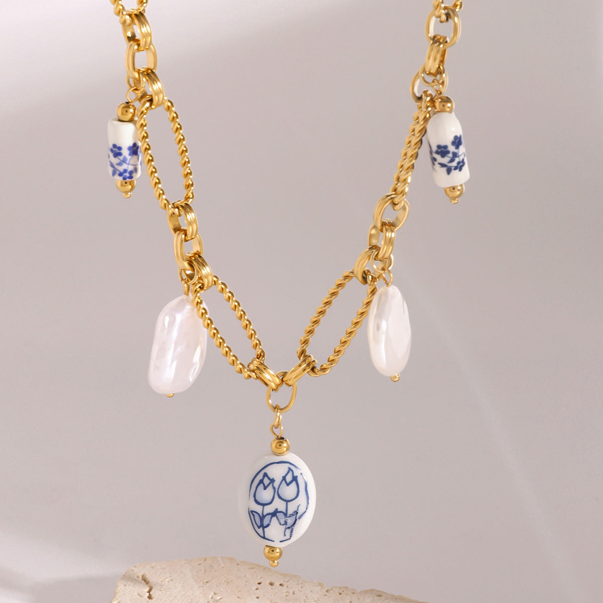 Cerulean Freshwater Pearl Necklace