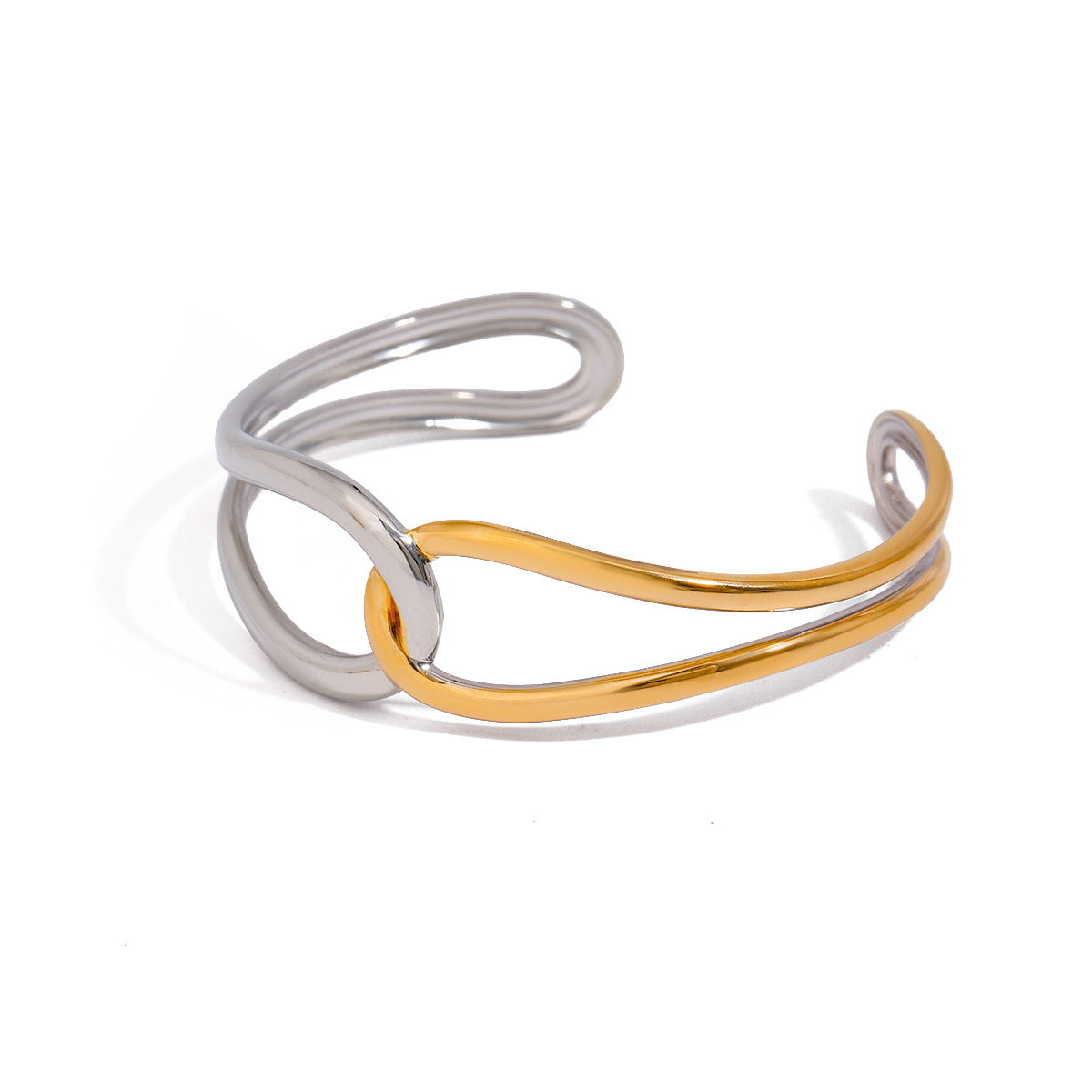 Noria Two Tone Gold Bangle