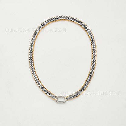 9MM Width Cuban Link Chain Hand Polished Necklace