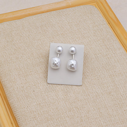 Simple French Irregular Ear Studs Korean Girl