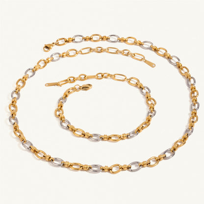 Addison Two Tone Gold Bracelet