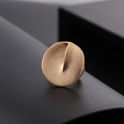 Women's Irregular Thick Gold And Silver Color Ring