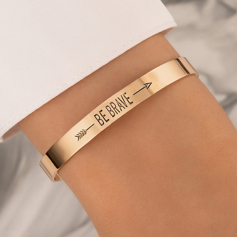 Bow Letter Personality Geometric Irregular Bracelet