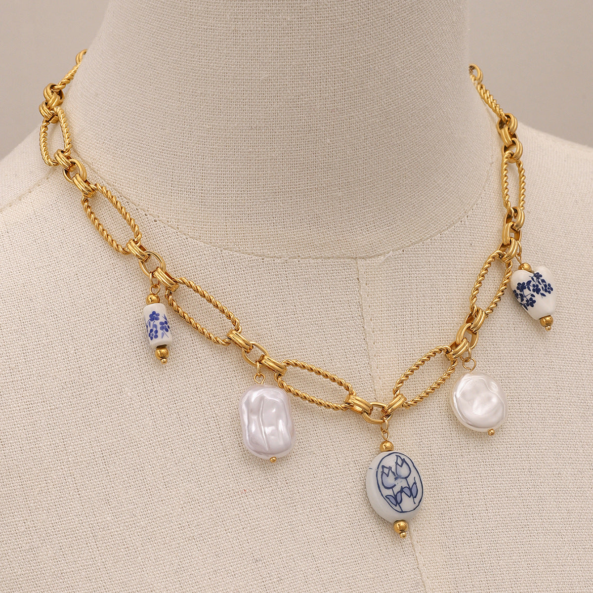 Cerulean Freshwater Pearl Necklace