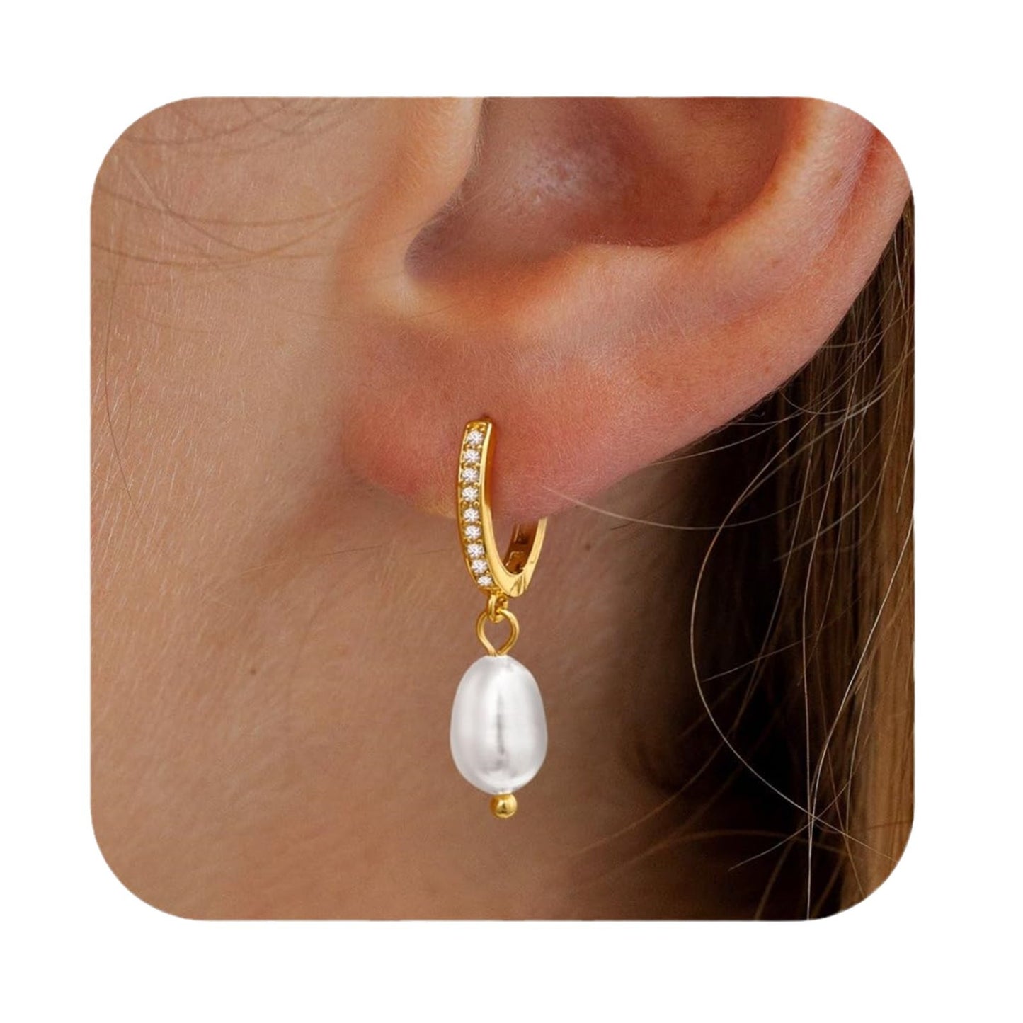 European And American Real Gold Brass Electroplated Fashion Personalized Design Earrings