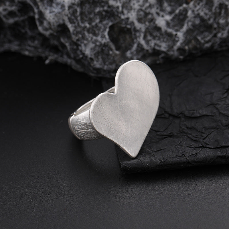 Women's Irregular Thick Gold And Silver Color Ring