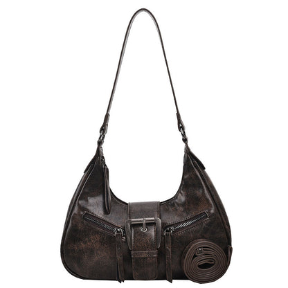 Women's One-shoulder Niche Original Design New Autumn And Winter Maillard Style Underarm Bag