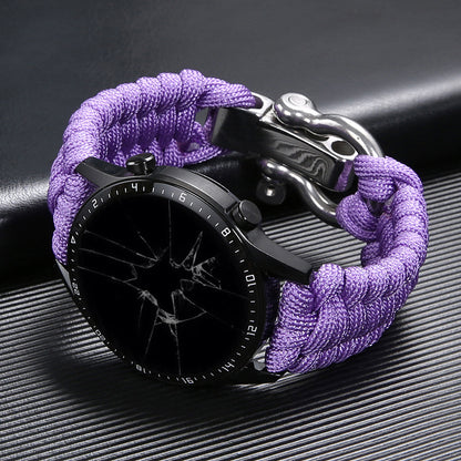 Outdoor Paracord Braided Strap Nylon Adjustable