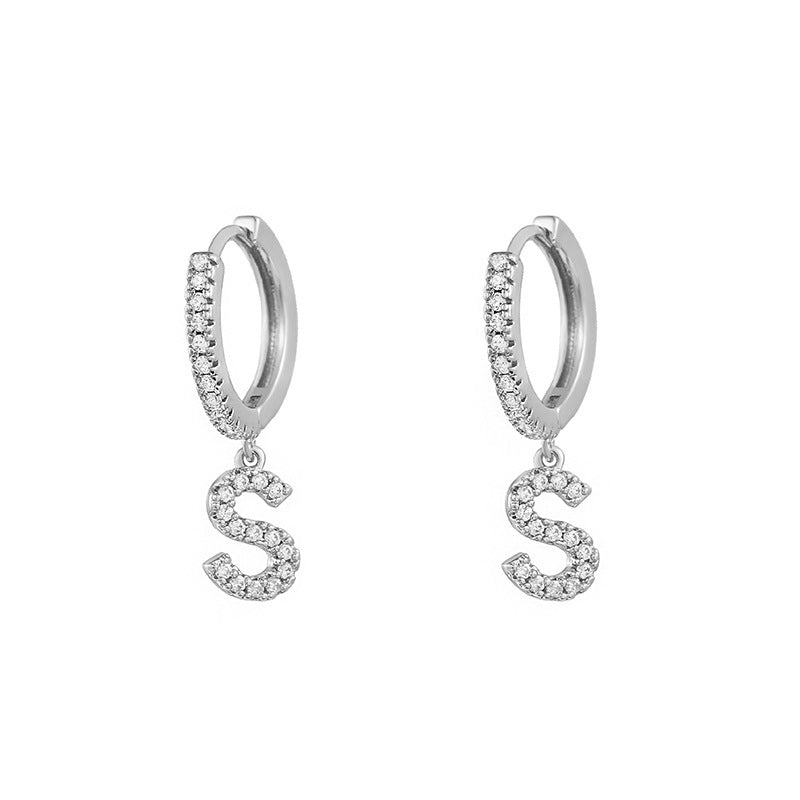 Women's Korean Style Small Earrings Half Circle