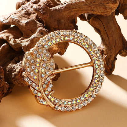 Waist-cinching Accessory Clip For Securing High-end Brooches