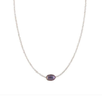 Artistic Vintage Bead Necklace Natural Freshwater Pearl