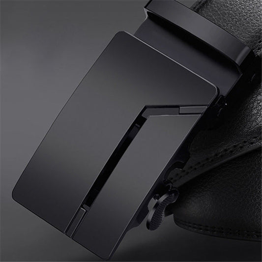 Lengthen Popular Classic Glossy Black Men's Automatic Buckle Belt
