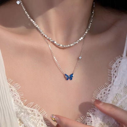 Women's Fashion Color Changing Butterfly Necklace