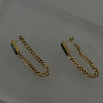 Zircon Double Chain Stacked Necklace Set For Women