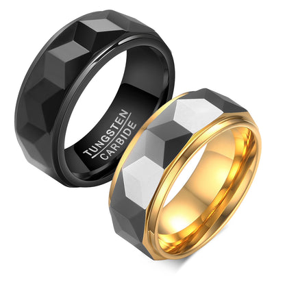Tungsten Steel Gold Ring Jewelry Design