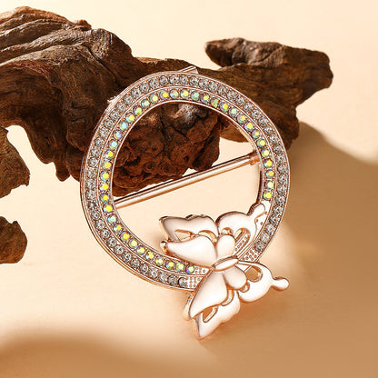 Waist-cinching Accessory Clip For Securing High-end Brooches