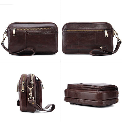 Leder Clutch Herren Umschlagtasche Clutch Herrentasche Clutch Große Kapazität