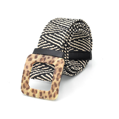 Fashion All-match Literary Fan Cotton And Linen Wide Girdle