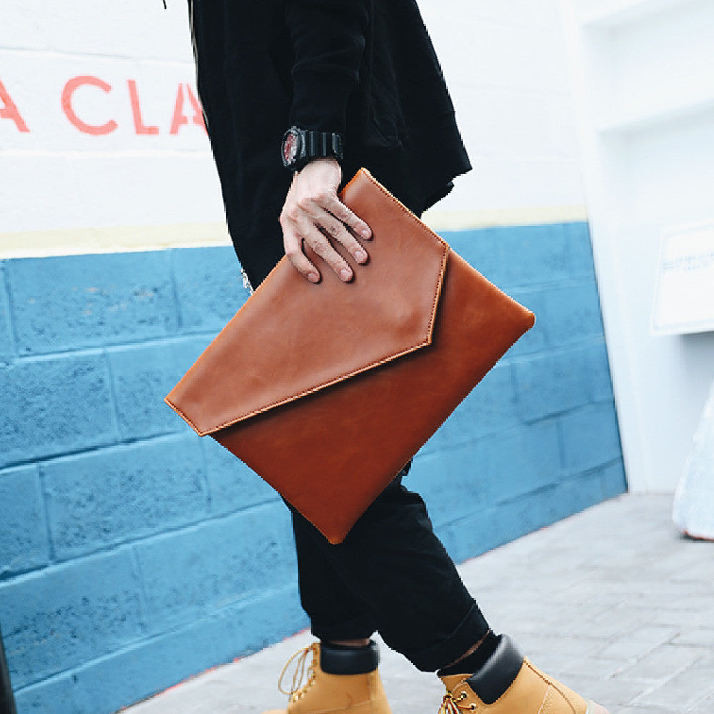 Leder verbesserte Herren Stil Business Casual Fashion Hand-gehalten Umschlag Aktentasche