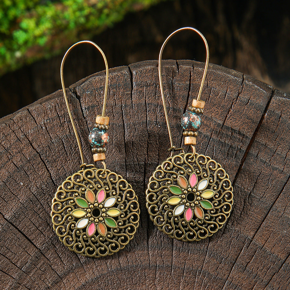 Vintage Bohemian Style Hand-woven Tassel Earrings