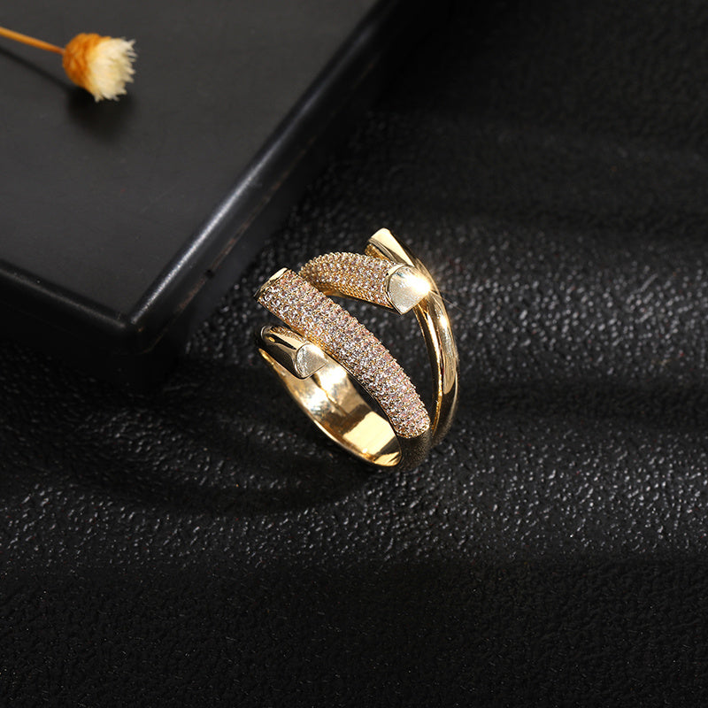 Niche Design Index Finger All-match Women's Matching Ring