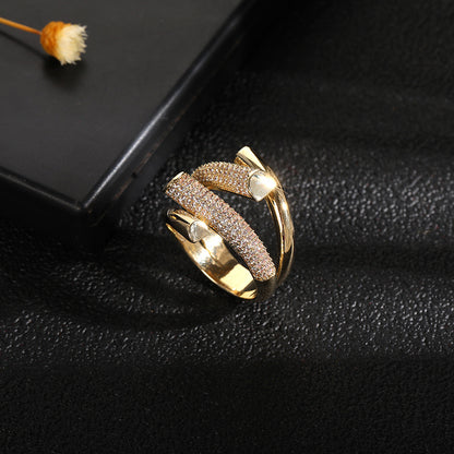 Niche Design Index Finger All-match Women's Matching Ring