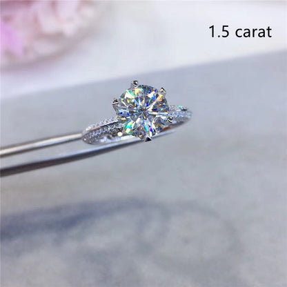 Half Of The Country Moissanite Diamond Ring Fidelity